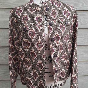 Charter Club Boho Linen Jacket Size M